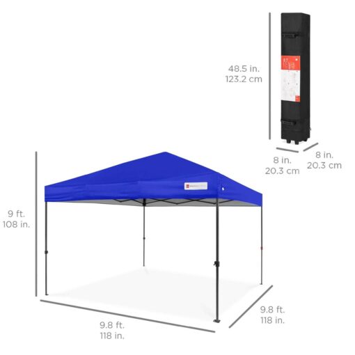 Best Choice Products 10x10ft Easy Setup Pop Up Canopy Instant Portable Tent with 1-Button PUSH - Image 5
