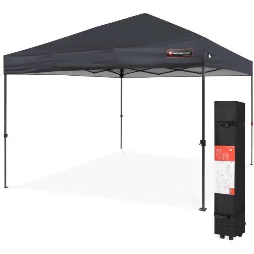 Best Choice Products 10x10ft Easy Setup Pop Up Canopy Instant Portable Tent with 1-Button PUSH