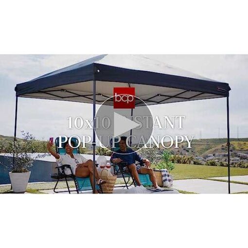 Best Choice Products 10x10ft Easy Setup Pop Up Canopy Instant Portable Tent with 1-Button PUSH - Image 3