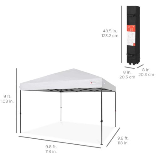Best Choice Products 10x10ft Easy Setup Pop Up Canopy Instant Portable Tent with 1-Button PUSH - Image 4