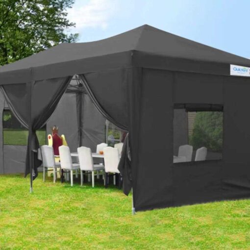 Quictent EZ Pop Up Canopy Party Tent Gazebo Sidewalls and Mesh Windows Waterproof - Image 2