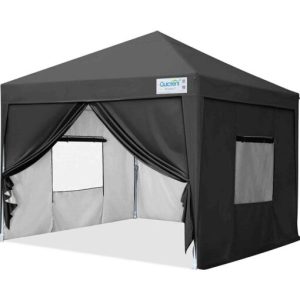 Quictent EZ Pop Up Canopy Party Tent Gazebo Sidewalls and Mesh Windows Waterproof