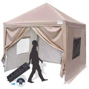 Quictent EZ Pop Up Canopy Party Tent Gazebo Sidewalls and Mesh Windows Waterproof