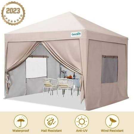 Quictent EZ Pop Up Canopy Party Tent Gazebo Sidewalls and Mesh Windows Waterproof - Image 2