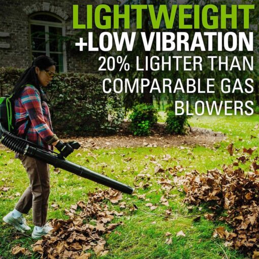 Greenworks 580 CFM Brushless Backpack Blower - Image 2