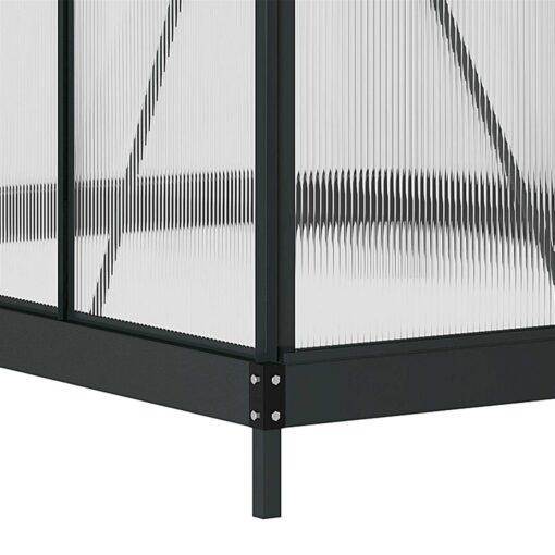 Outsunny 6' x 7' Polycarbonate Greenhouse Aluminum Walk-in Greenhouse Vent Garden - Image 5