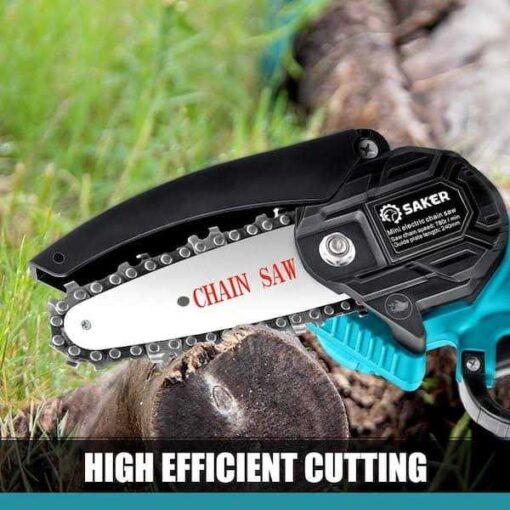 Saker 20V 4 in. Cordless Mini Chainsaw Including Batteries - Image 5