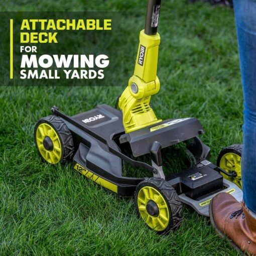 RYOBI ONE+ 18V 12 in. Cordless Battery Mower and - Image 5