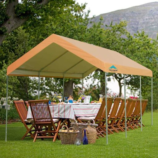 Advance Outdoor 10' x 20' Heavy Duty Carport Car Canopy Garage Boat Shelter Party Tent - Image 2