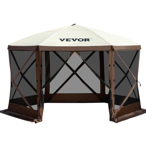 VEVOR Camping Gazebo Tent 6 Pop-up Canopy Screen Tent - Image 4