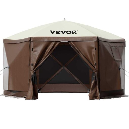 VEVOR Camping Gazebo Tent 6 Pop-up Canopy Screen Tent - Image 4