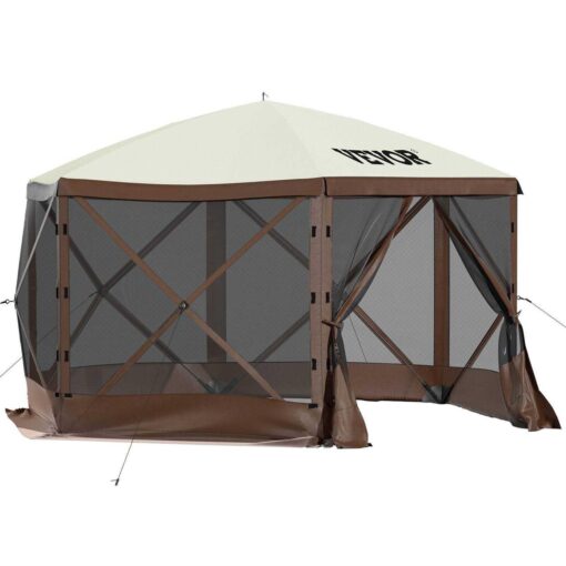 VEVOR Camping Gazebo Tent 6 Pop-up Canopy Screen Tent - Image 5
