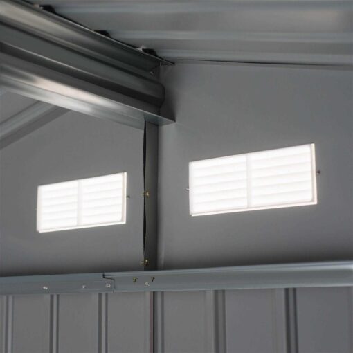 Outsunny Outdoor Metal Garden Storage Shed - Image 2