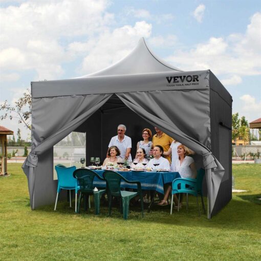 VEVOR Pop up Canopy Tent Outdoor Gazebo Tent with Sidewalls & Bag - Image 3