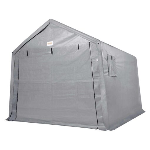 VEVOR Portable Shed Outdoor Storage Shelter Heavy Duty All-Season Instant Storage Tent Sheds with Roll-up Zipper Door and - Image 3