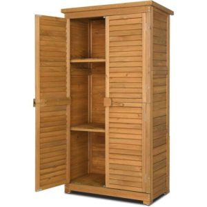 Lofka Outdoor Storage Cabinet Garden Shed with Asphalt Roof