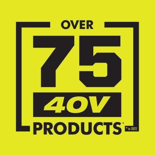 RYOBI 110 MPH 525 CFM 40-Volt Cordless Lithium-Ion Jet Fan Leaf Blower - Image 5