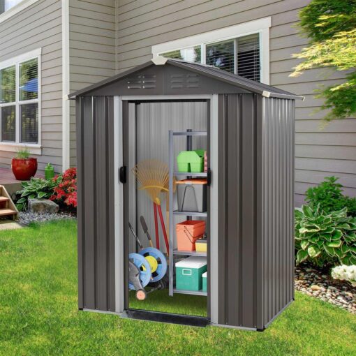 Vongrasig 5x3x6 FT Outdoor Storage Shed - Image 2