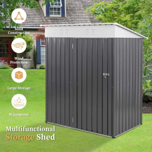 Vongrasig 5x3x6 FT Outdoor Storage Shed - Image 2