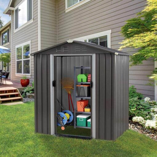 Vongrasig 5x3x6 FT Outdoor Storage Shed - Image 2