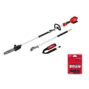 Milwaukee FUEL 10 in. 18V Lithium-Ion Brushless Electric Cordless Pole Saw with Attachment Capability with 10 in. Saw Chain - M18