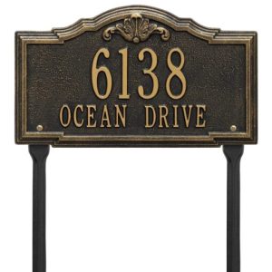 Whitehall Products Personalized Gatewood Plaque Standard Lawn 2 Line
