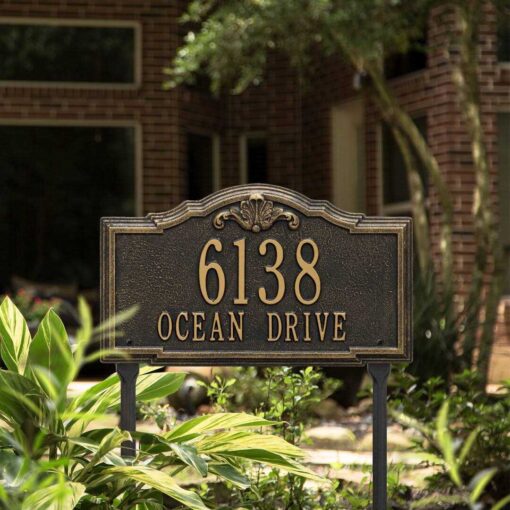 Whitehall Products Personalized Gatewood Plaque Standard Lawn 2 Line - Image 2