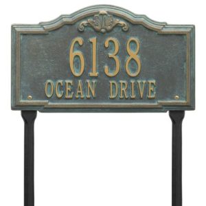 Whitehall Products Personalized Gatewood Plaque Standard Lawn 2 Line