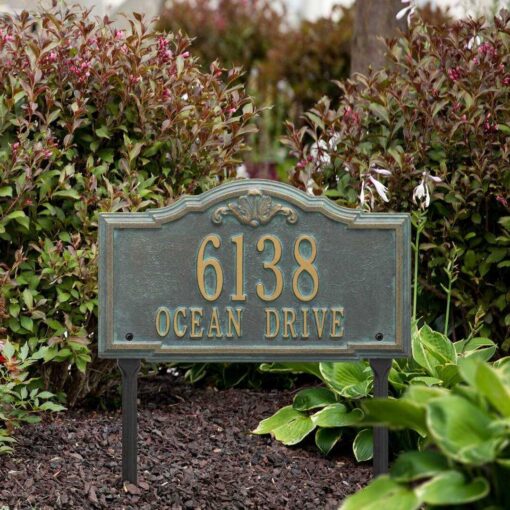 Whitehall Products Personalized Gatewood Plaque Standard Lawn 2 Line - Image 3