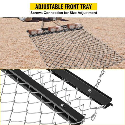 VEVOR 4 x 5 ft ATV Chain UTV Tractor Attachments Drag Mat for Landscape Leveling or Sod Prepping - Image 5