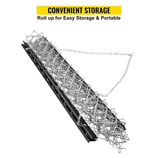 VEVOR 4 x 5 ft ATV Chain UTV Tractor Attachments Drag Mat for Landscape Leveling or Sod Prepping - Image 4