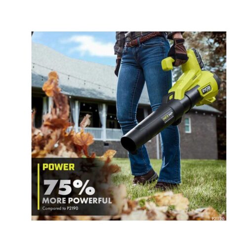Ryobi One+ HP 18V Brushless 110 MPH 350 CFM Cordless Variable-Speed Jet Fan Leaf Blower - Image 3