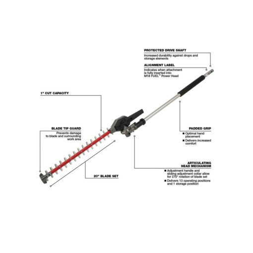 Milwaukee 49-16-2719 Hedge Trimmer Attachment M18 FUEL QUIK-LOK - Image 5