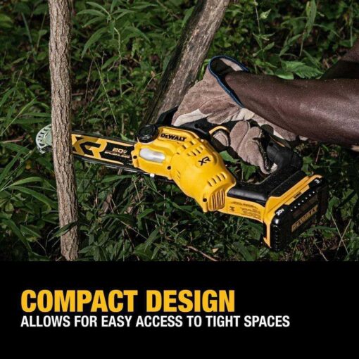 DEWALT 20V MAX 8-in. Brushless Cordless Pruning Chainsaw Kit DCCS623L1 - Image 5