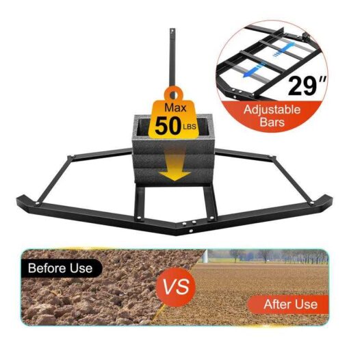 VEVOR Driveway Drag Width Tow Behind Drag Harrow Length - Image 3