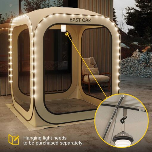 EAST OAK Screen House Tent Pop-Up Portable Screen Room Canopy Instant Screen Tent - Image 4
