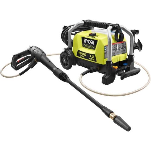 Ryobi 1900 PSI 1.2 GPM Cold Water Wheeled Electric Pressure Washer - Image 2