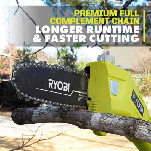 RYOBI 40V 10 in. Cordless Battery Pole Saw with 2.0 Ah Battery and Charger - Image 5