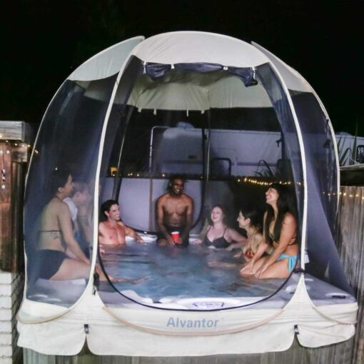 Alvantor Screen House Room Camping Tent Outdoor Canopy Pop Up Sun Shade Shelter Mesh Walls Not Waterproof - Image 3