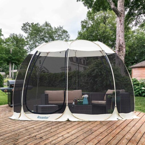 Alvantor Screen House Room Camping Tent Outdoor Canopy Pop Up Sun Shade Shelter Mesh Walls Not Waterproof - Image 5