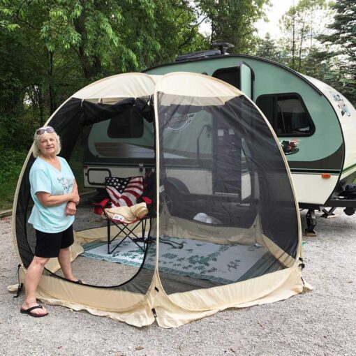 Alvantor Screen House Room Camping Tent Outdoor Canopy Pop Up Sun Shade Shelter Mesh Walls Not Waterproof - Image 3