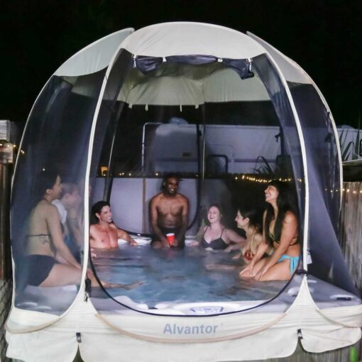 Alvantor Screen House Room Camping Tent Outdoor Canopy Pop Up Sun Shade Shelter Mesh Walls Not Waterproof - Image 4