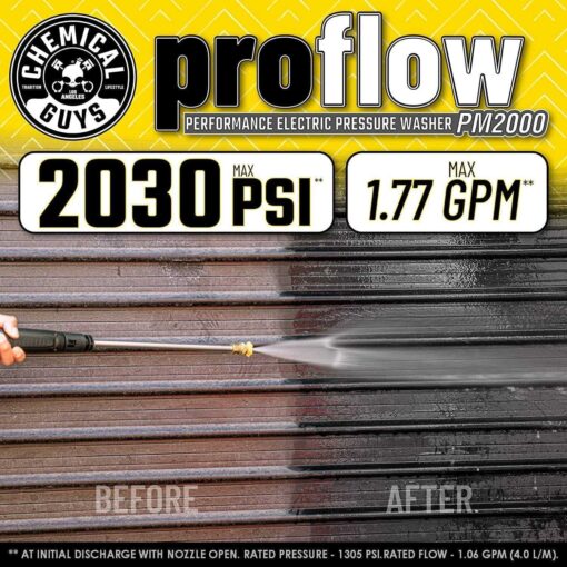 Chemical Guys EQP408 ProFlow Performance Electric Pressure Washer PM2000 - Image 3