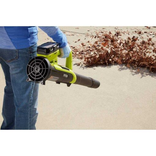 RYOBI ONE+ 90 MPH 200 CFM 18-Volt Cordless Lithium-Ion Battery Leaf Blower/Sweeper - Image 5