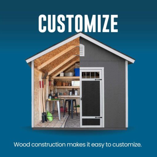 Heartland Coronado 12-ft x 8-ft Wood Storage Shed 195785 - Image 2