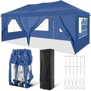 Sanopy 10' x 20' EZ Pop Up Canopy Tent Party Tent Outdoor Event Instant Tent Gazebo with 6 Removable Sidewalls Carry Bag
