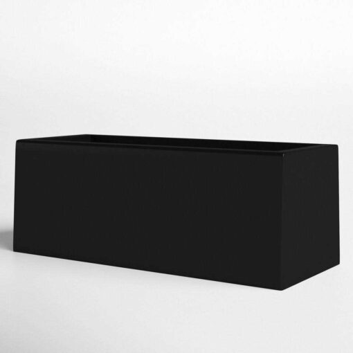 Barclay Fiberglass Planter Box Color Black - Image 3