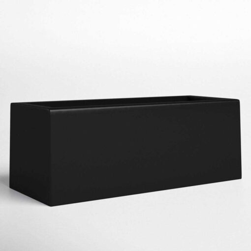 Barclay Fiberglass Planter Box Color Black - Image 4
