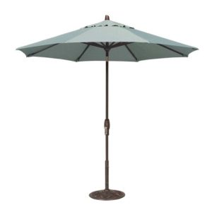 Furniture Closeout! Sunbrella Patio Umbrella Outdoor Bronze 9' Auto-Tilt