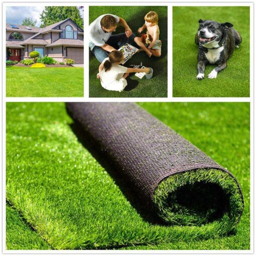 Fas Home Artificial Grass Turf Pile Height Realistic Synthetic Grass